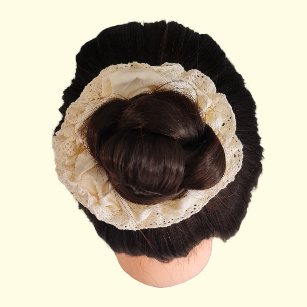 Lace Cream Hair Scrunchie