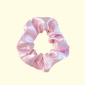 Satin Diamanté Pink Hair Scrunchie