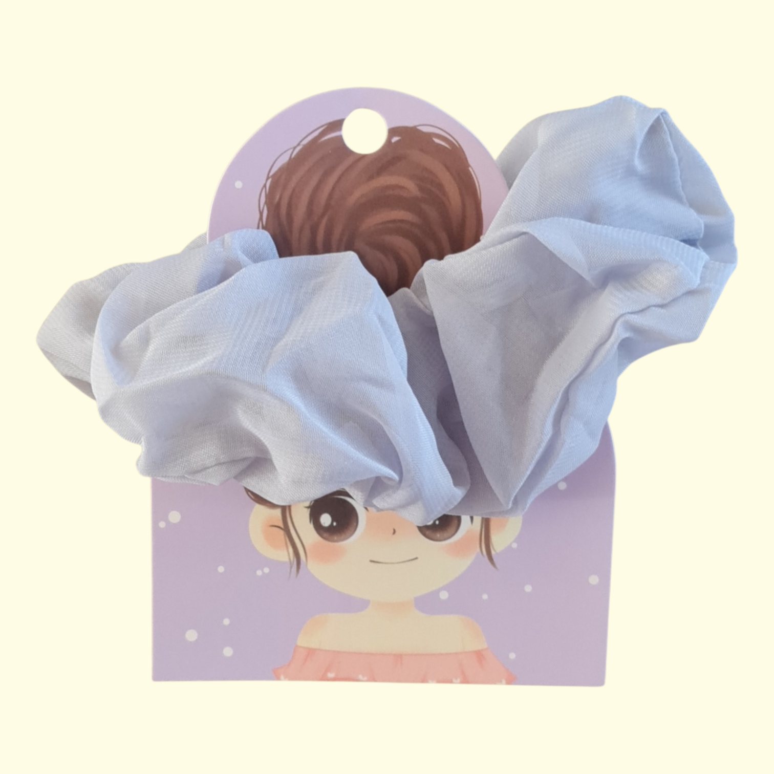 Puff Blue Hair Scrunchie