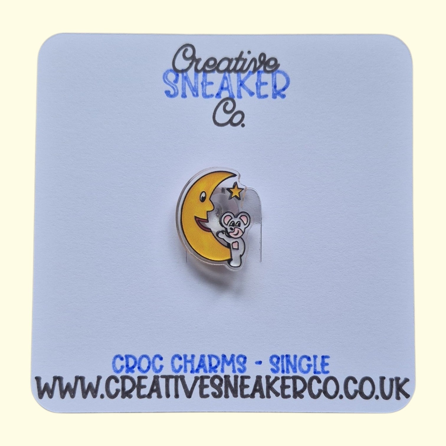 Cleethorpes Mouse & Moon Crocs Charm x1