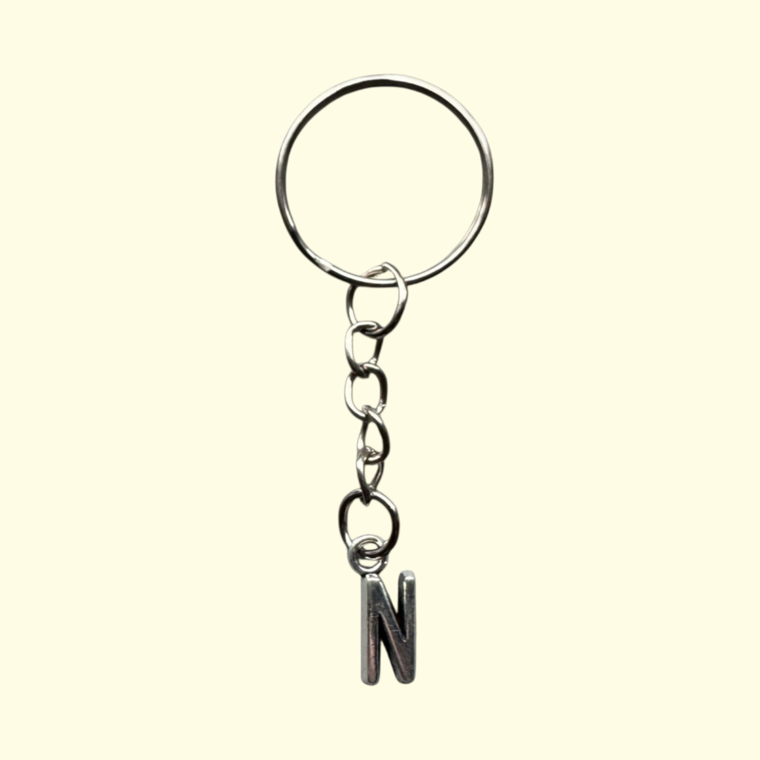 Letter N Keyring