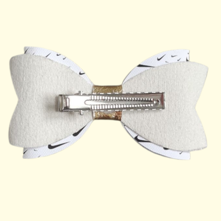 Swoosh Gold Hair Bow