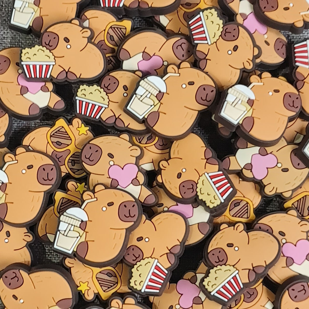 Capybara Crocs Charms x4