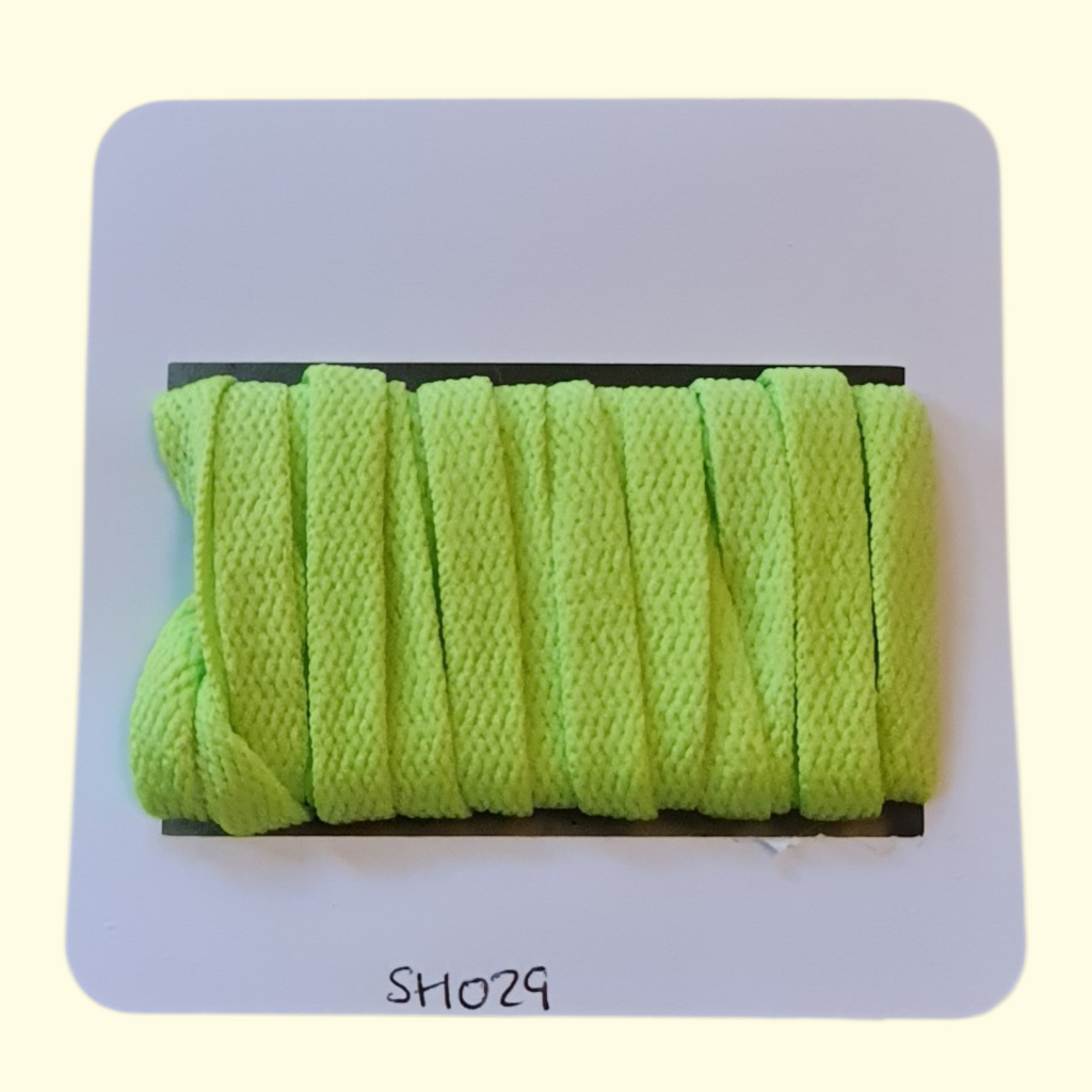 Flat Shoelaces 120cm Bright Green
