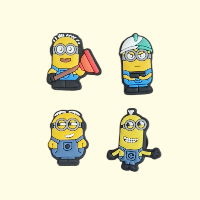 Minions Crocs Charms x4