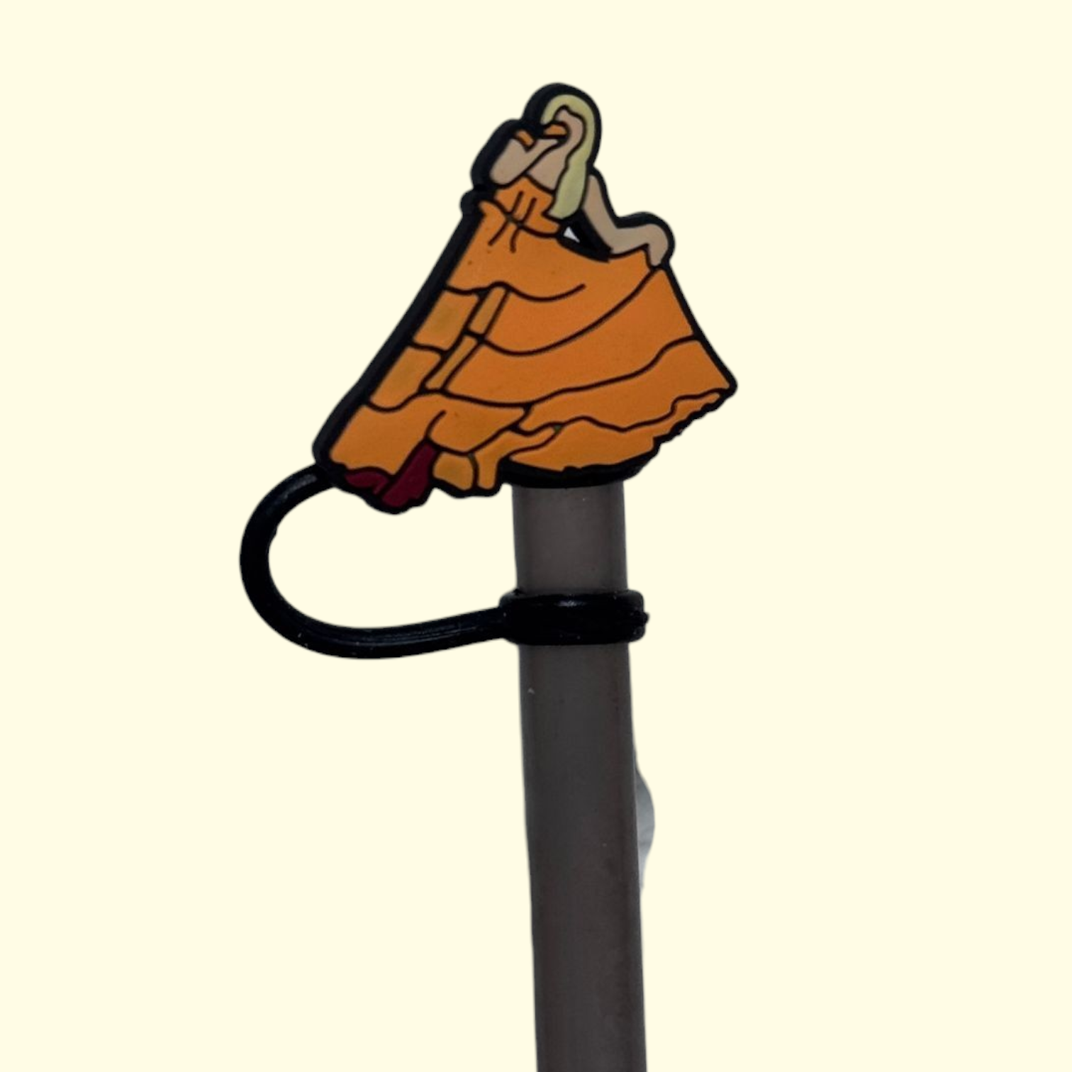 Taylor Swift Orange Straw Topper