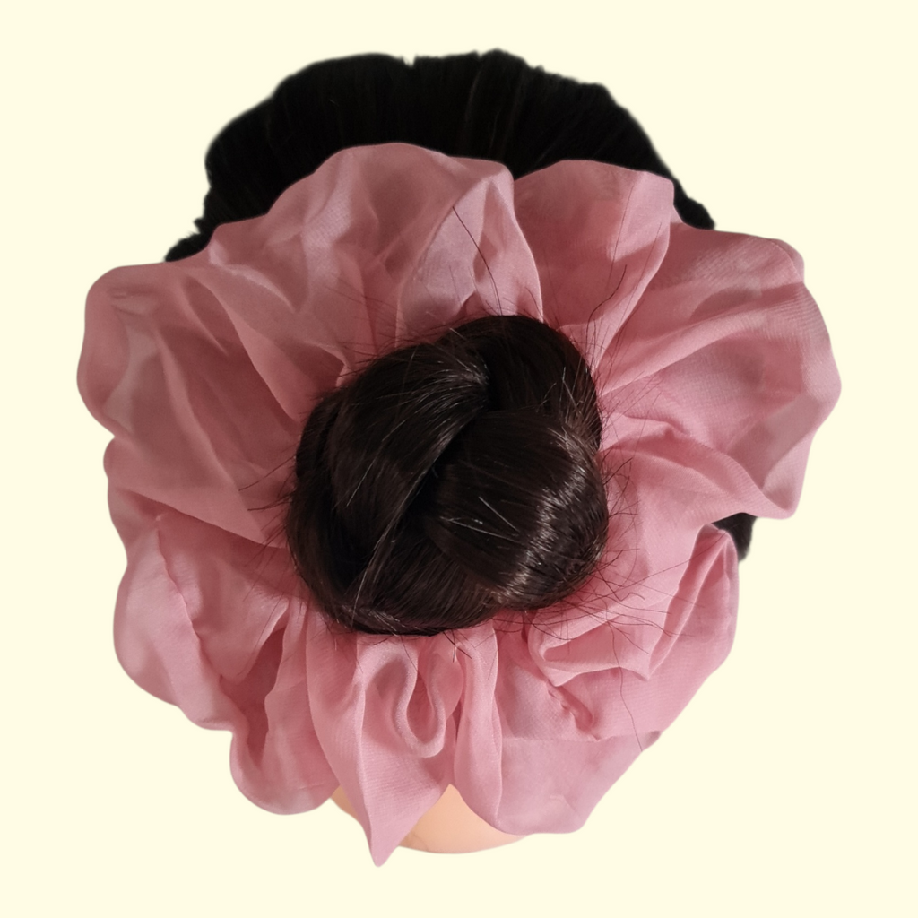 Puff Pink Hair Scrunchie