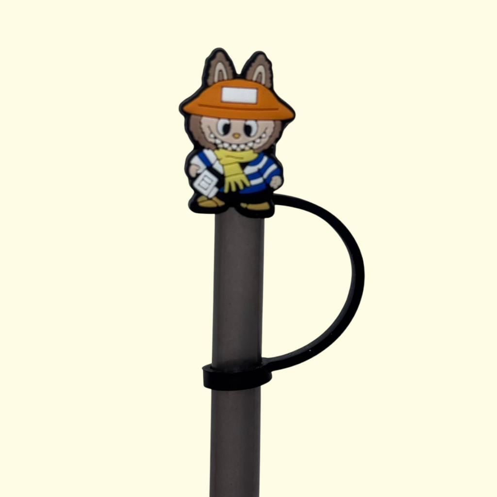 Labubu Farmer Straw Topper
