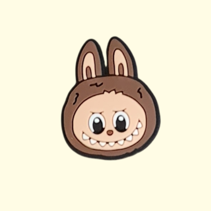 Labubu Face Crocs Charms x4