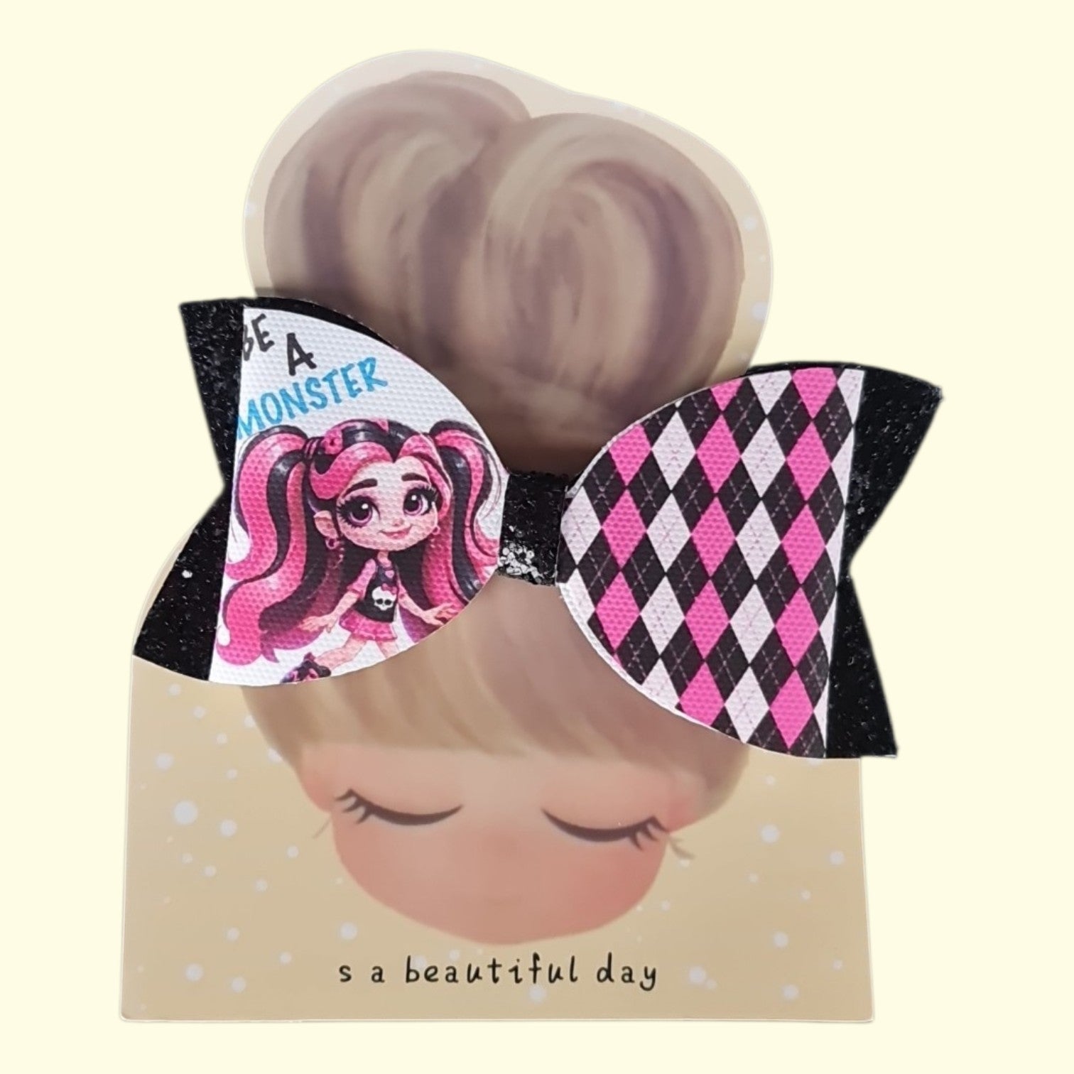 Be A Monster Halloween Standard Hair Bow