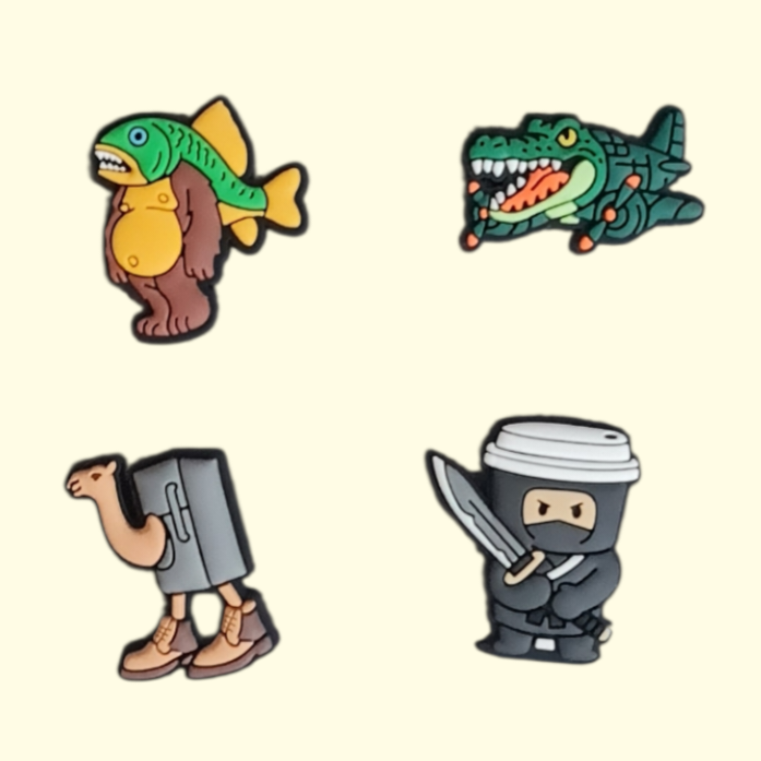 Italian Brain Rot Crocs Charms