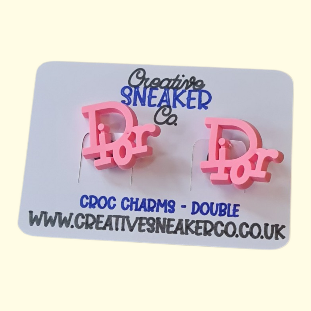 Designers Pink Crocs Charms x2