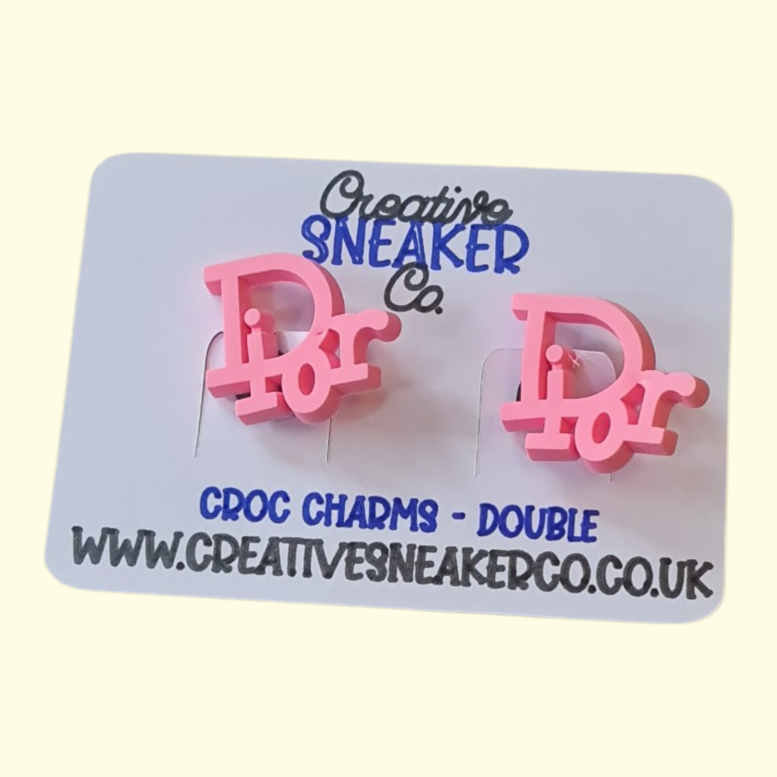 Designers Pink Crocs Charms x2