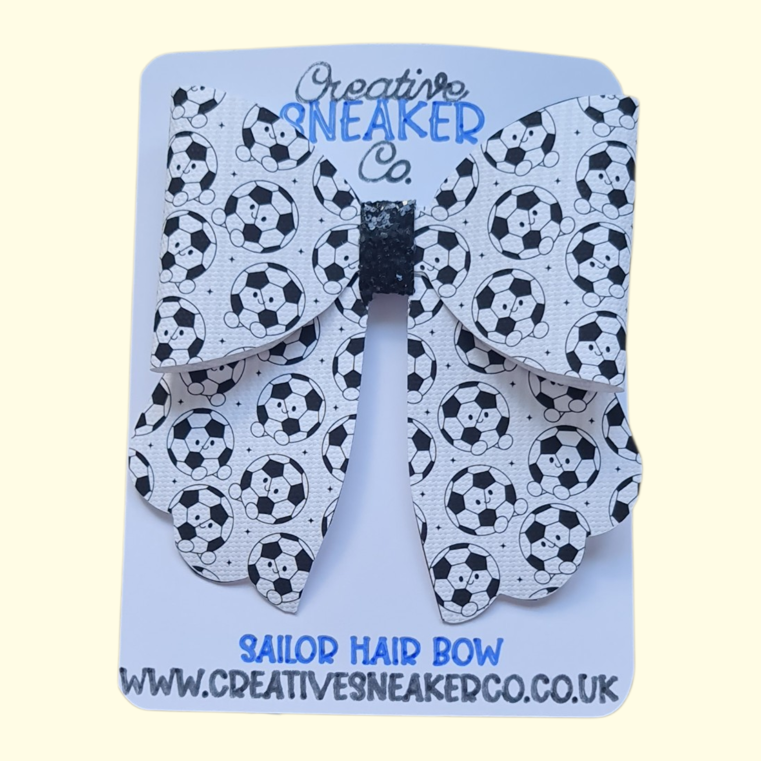 Jelly Cat Football Plushie Sailor Hair Bow