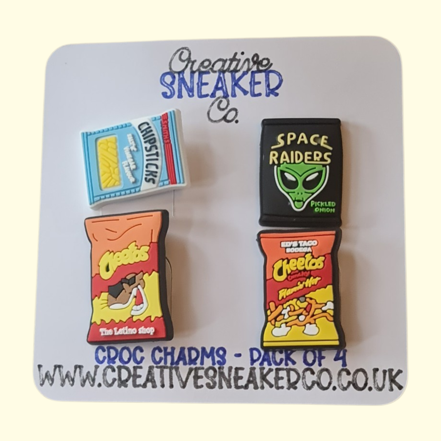 Crisps Crocs Charms x4