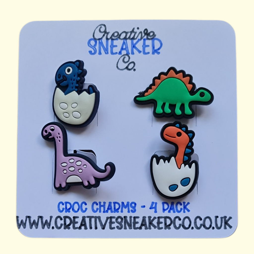 Dinosaur Crocs Charms x4