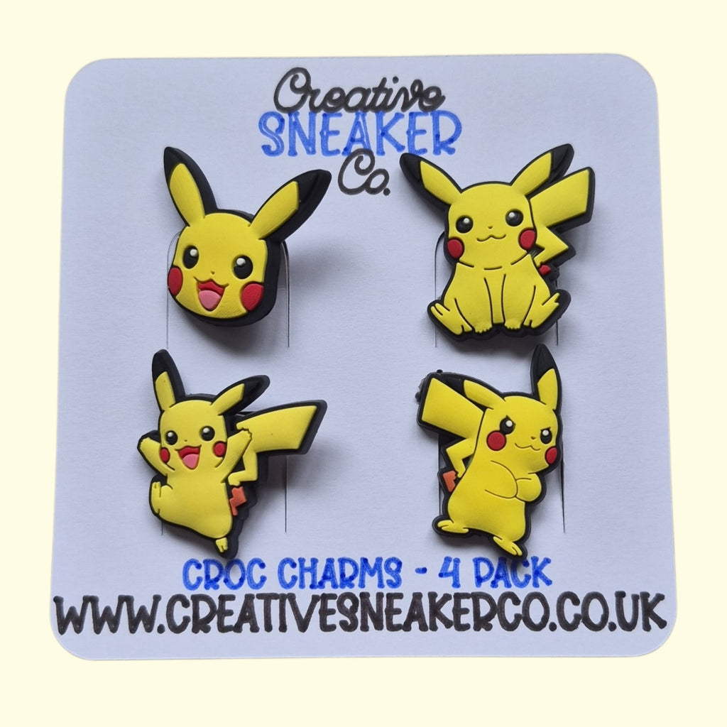 Pokemon Crocs Charms x4
