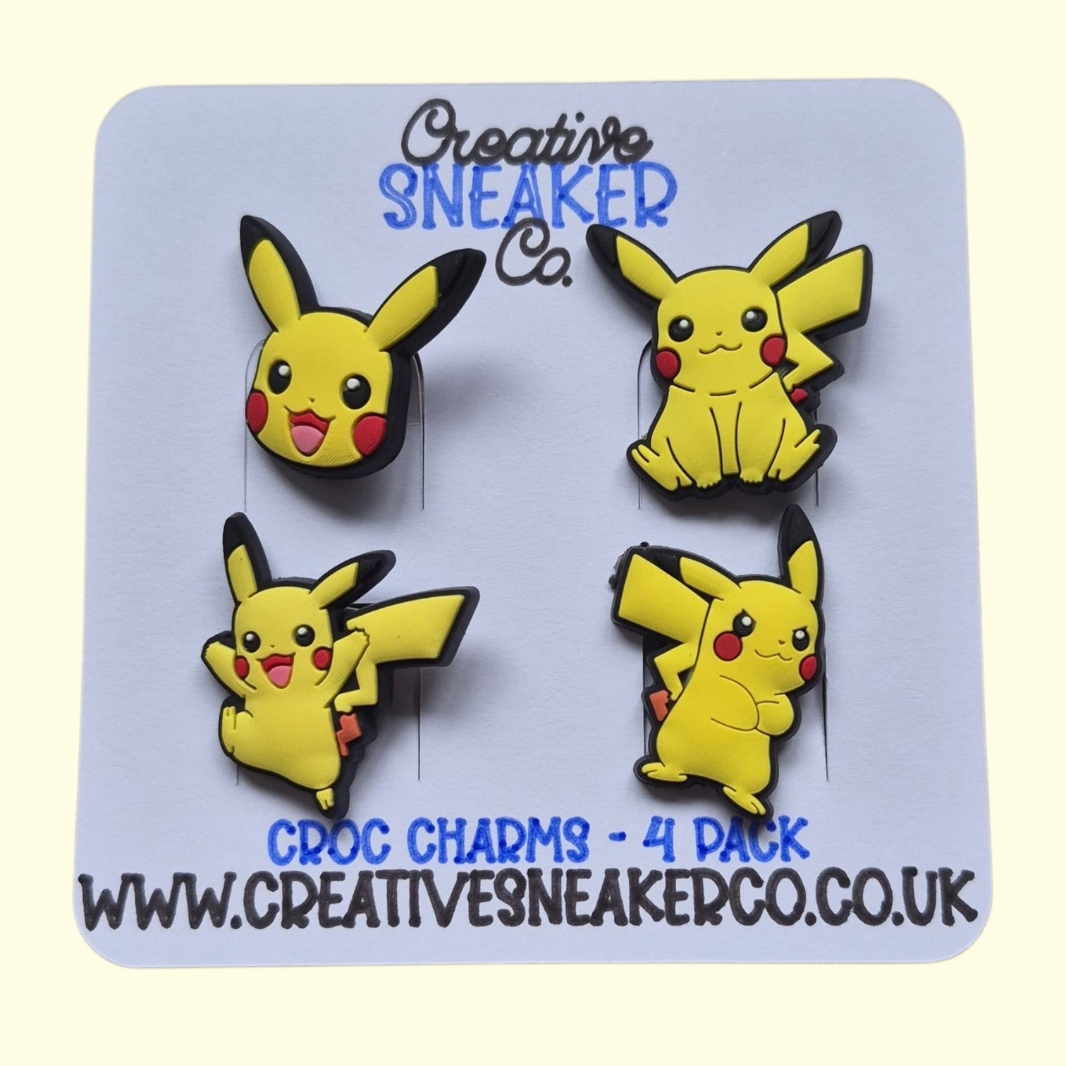Pokemon Crocs Charms x4