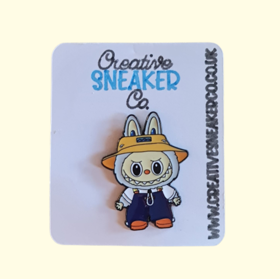 Labubu Grey Pin Badge