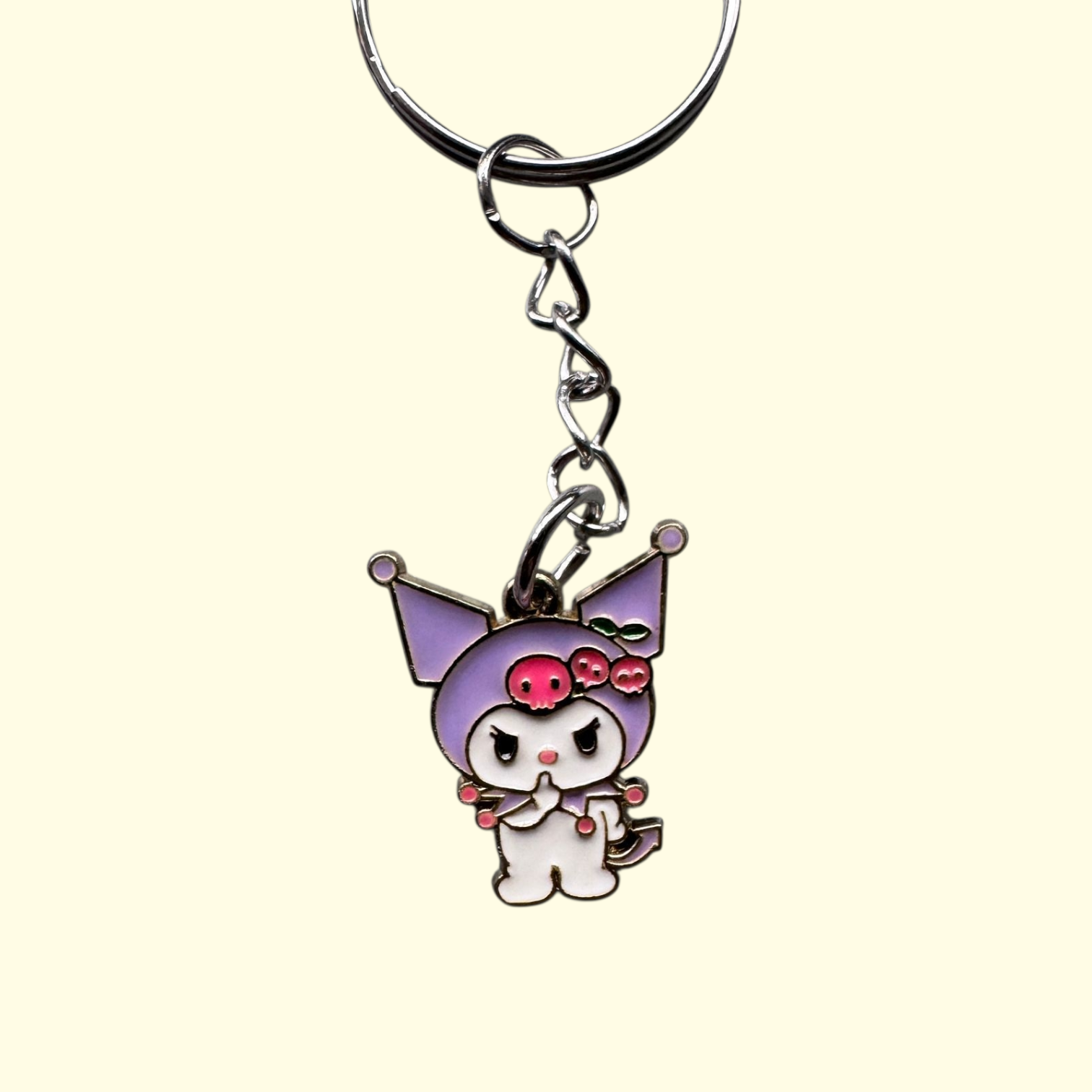 Kuromi Purple Keyring