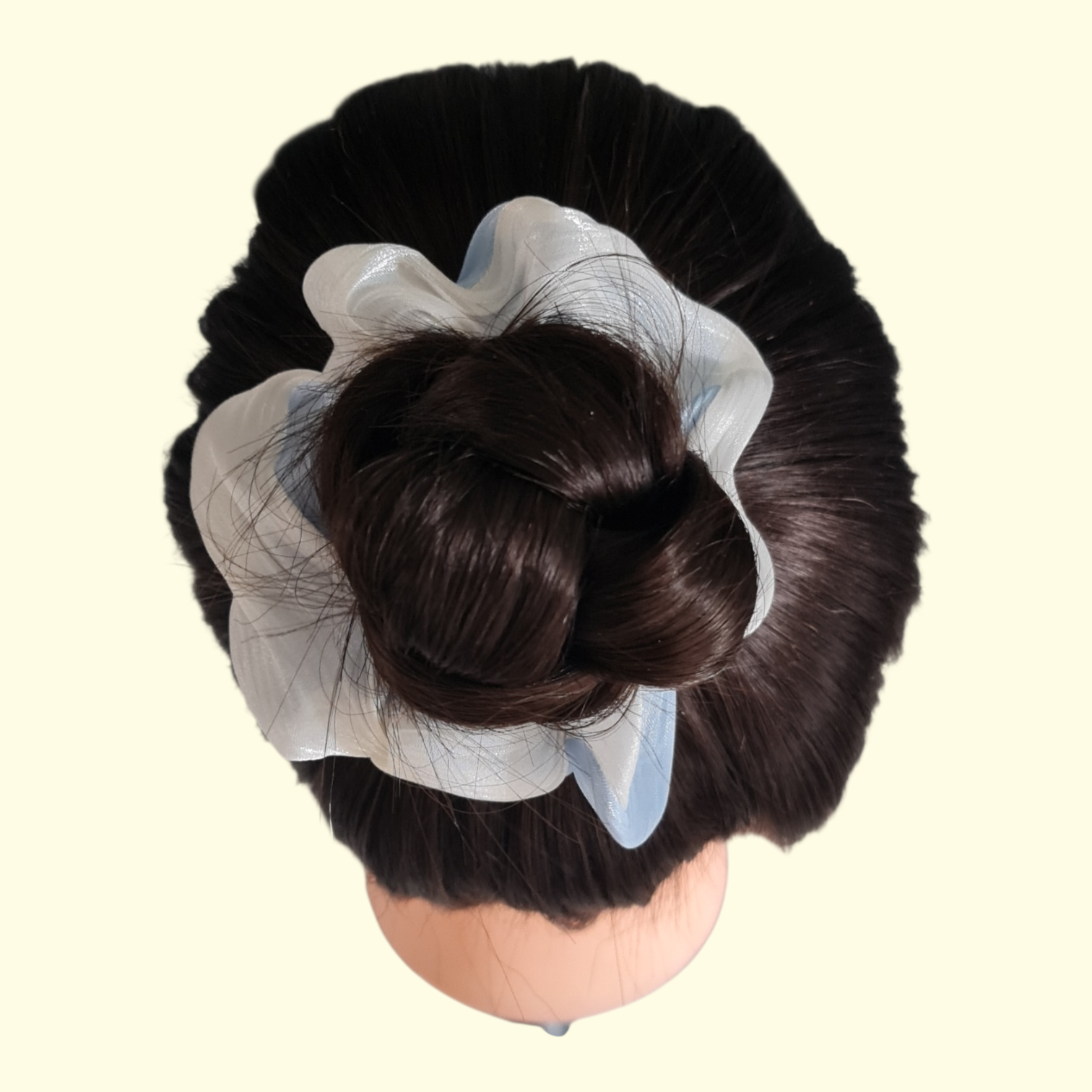 Swirl Blue Hair Scrunchie