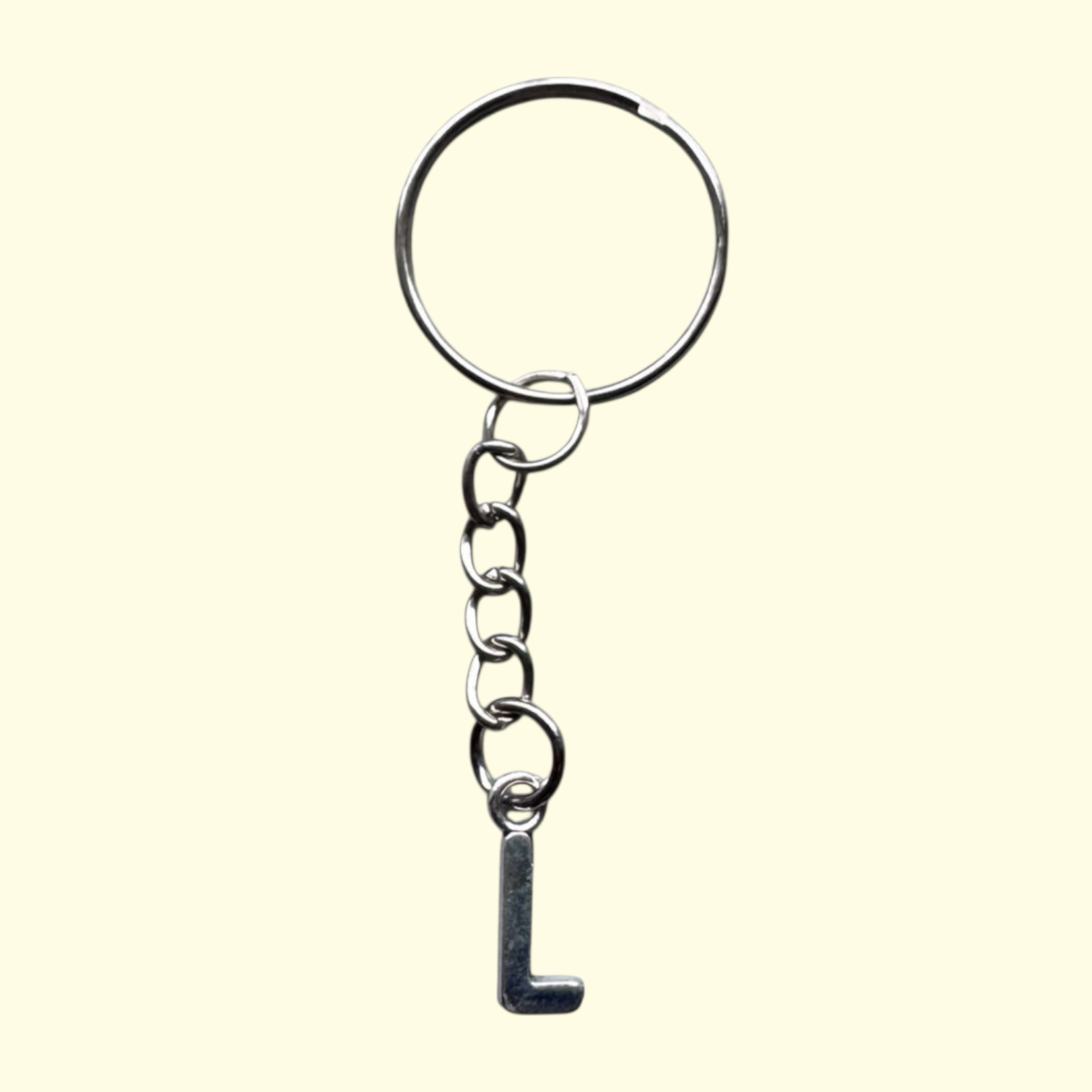 Letter L Keyring