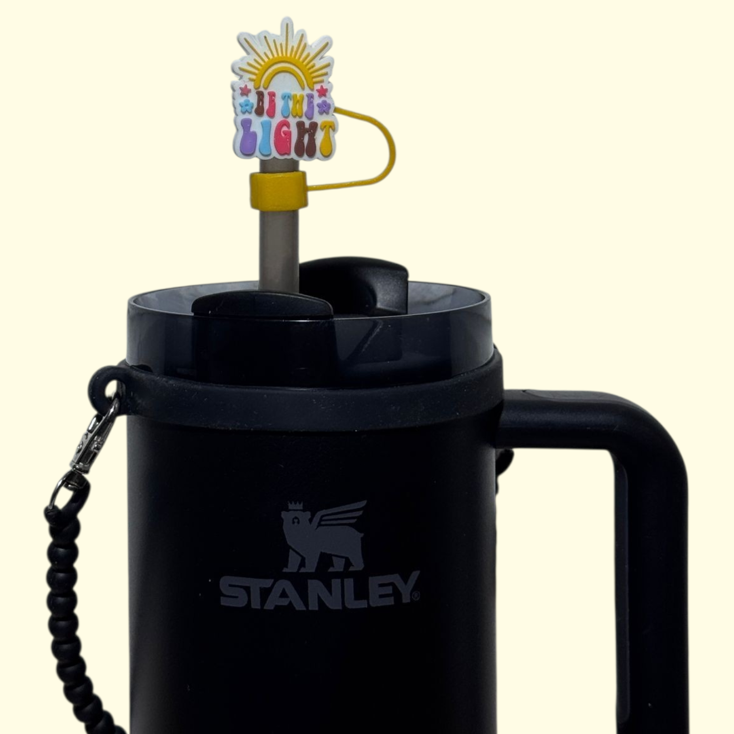 Quote Be The Light Straw Topper