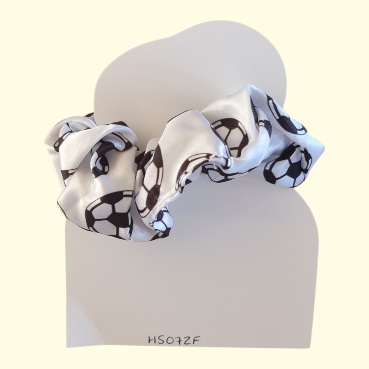 Football White Hair Scrunchie