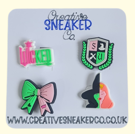 Wicked Crocs Charms x4