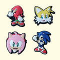 Sonic Crocs Charms x4