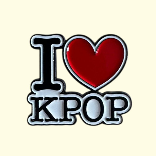 K-Pop Love Pin Badge