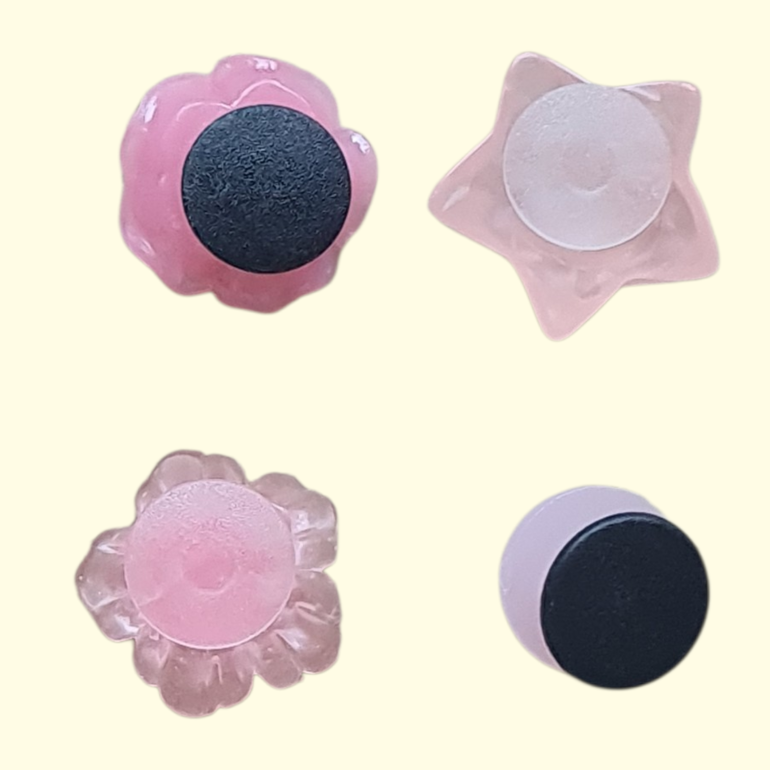 Pink Rose Crocs Charms x4
