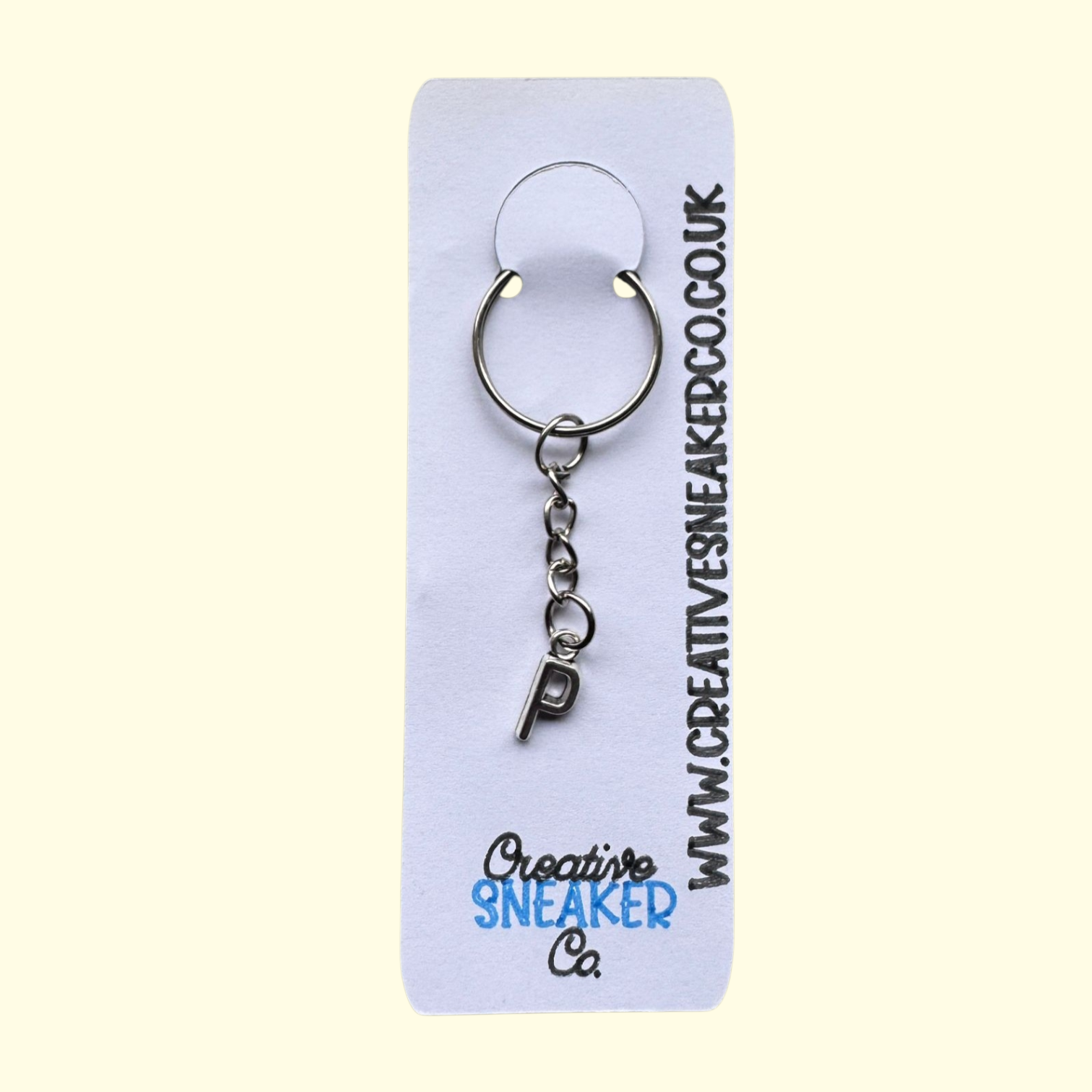 Letter P Keyring