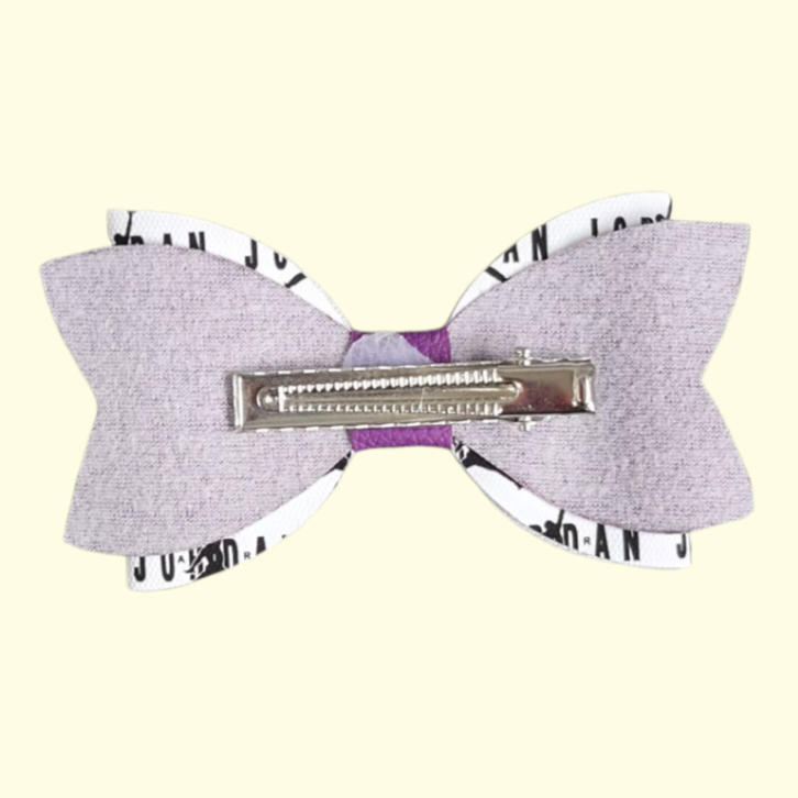 Jumpman Purple Hair Bow