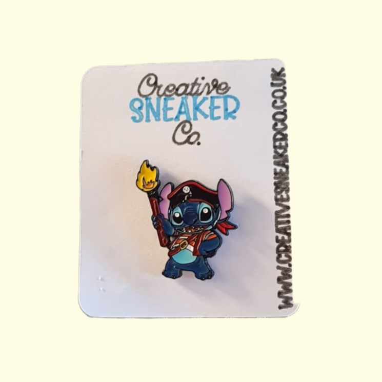 Stitch Pirate Pin Badge