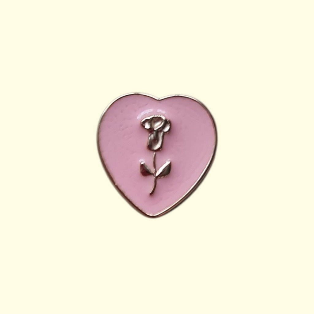 Pink Rose Bling Crocs Charms x4