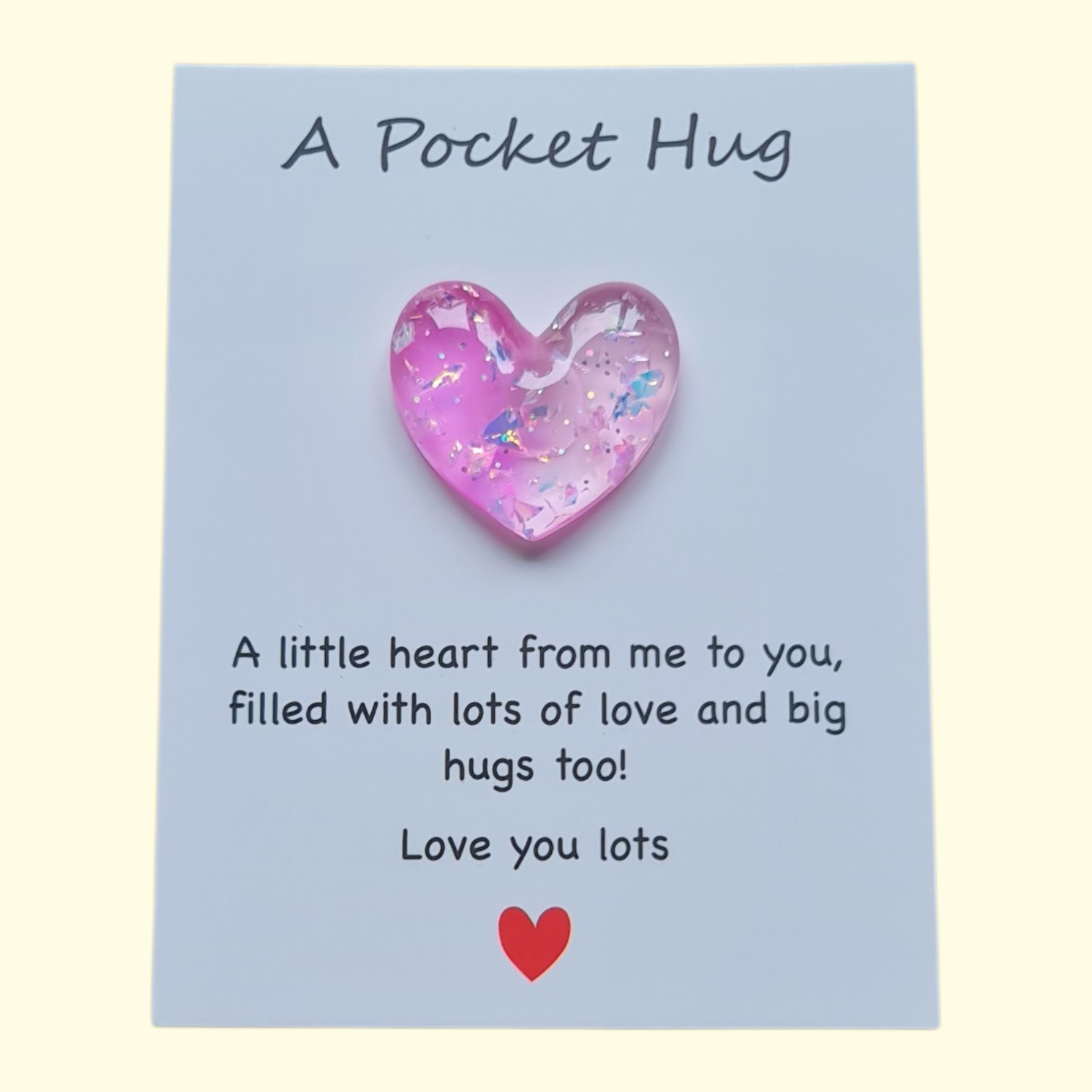 Heart Pink Pocket Hug