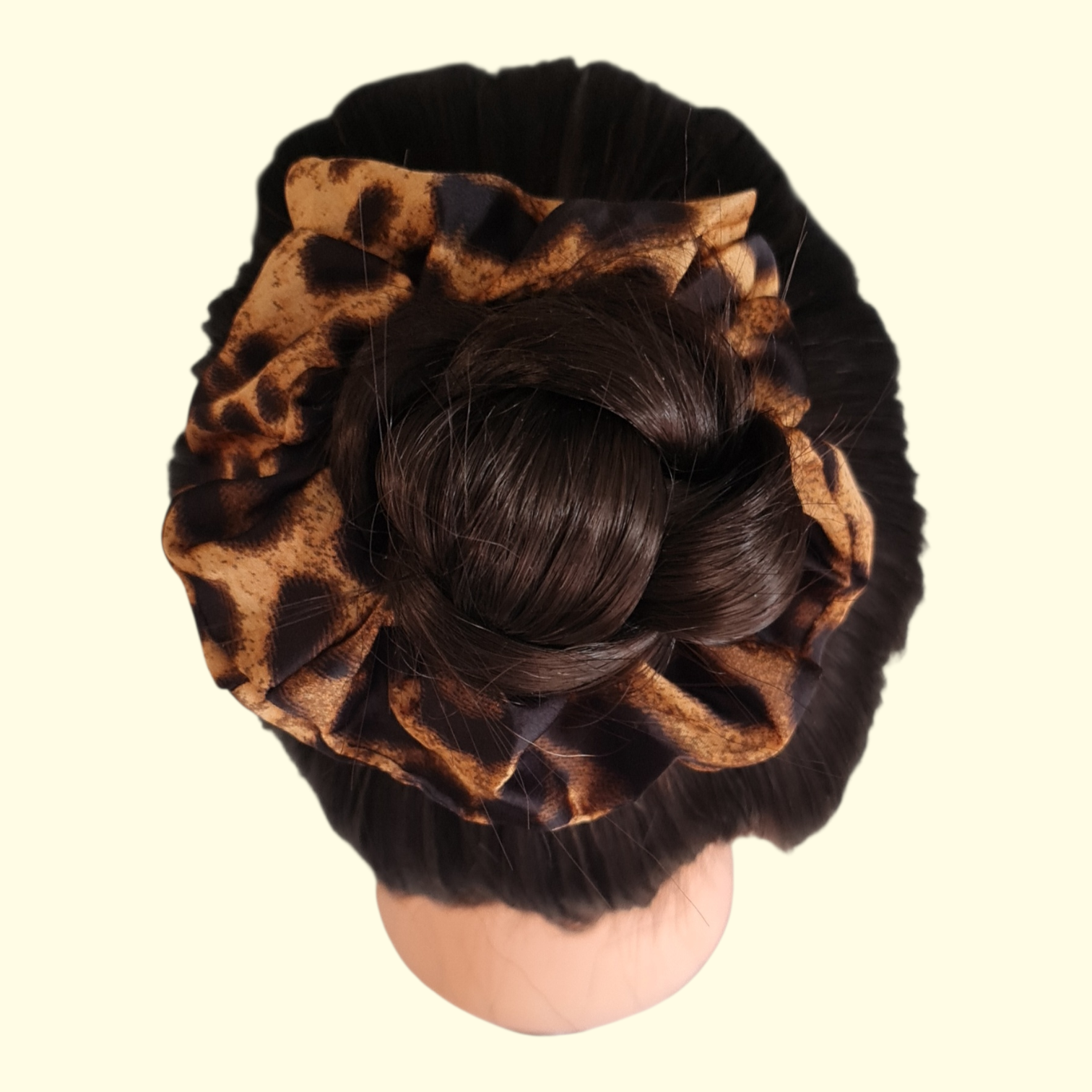 Brown Leopard Hair Scrunchie