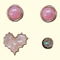 Pink Pearl Crocs Charms x4