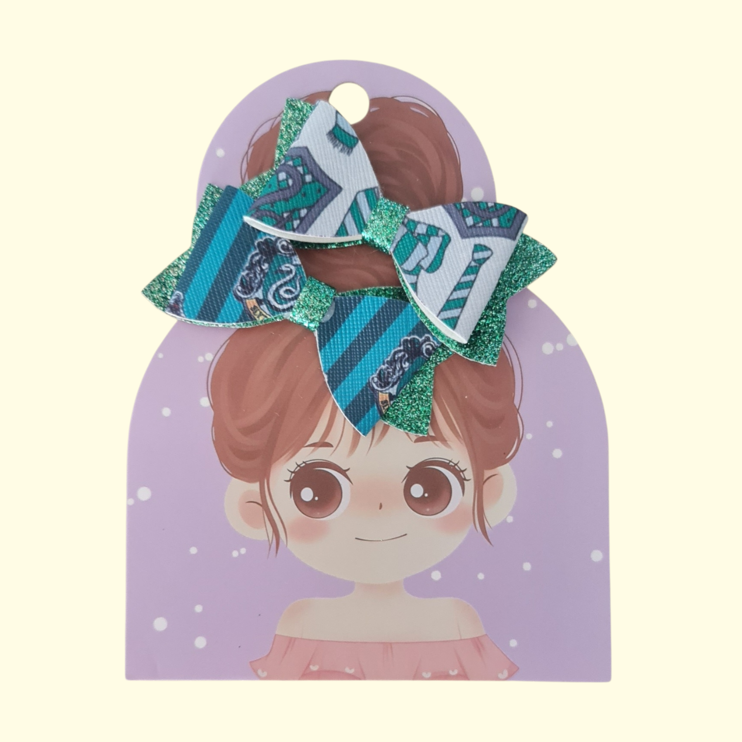Harry Potter Slytherin Hair Bow x2