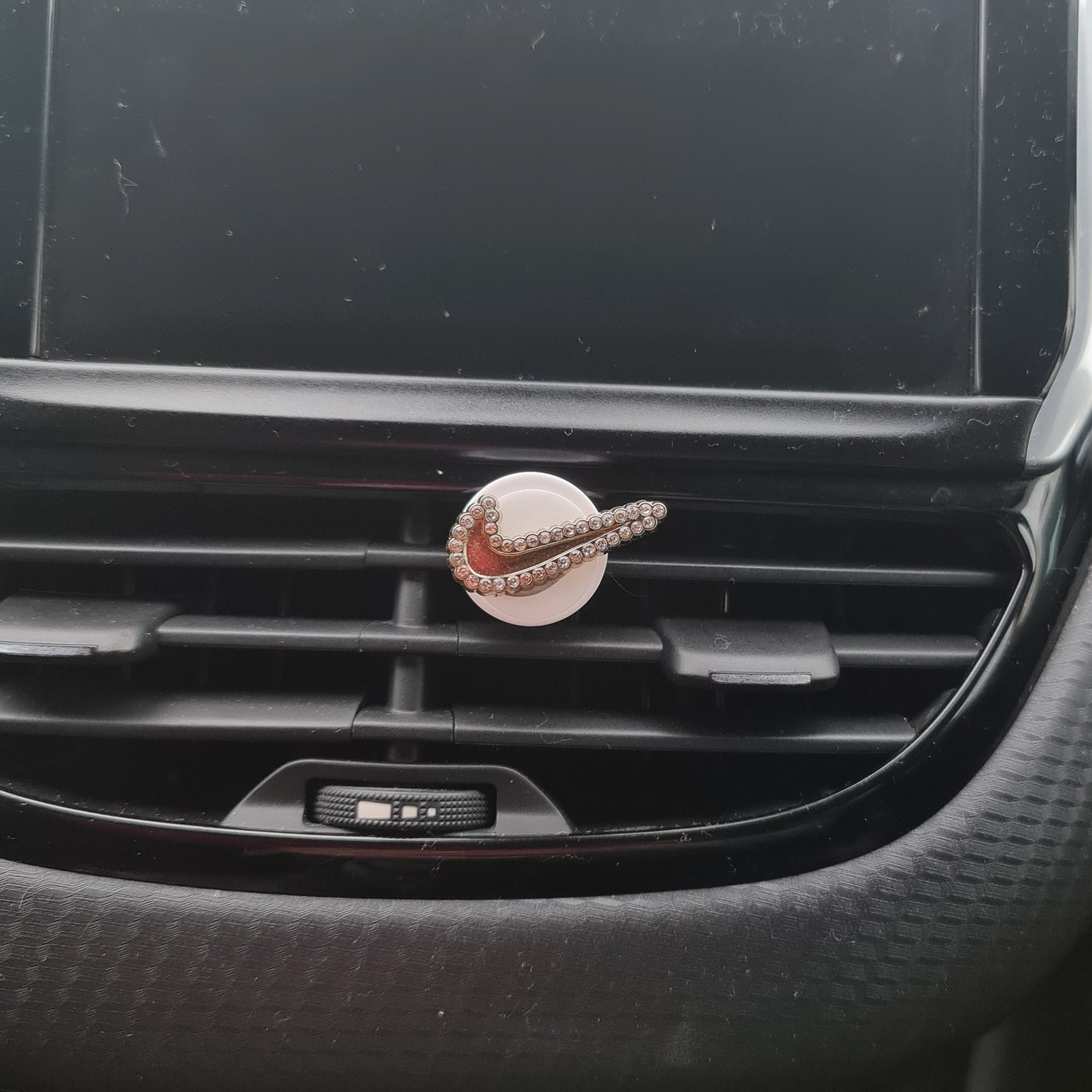 Swoosh Gold Clip In Car Air Freshener
