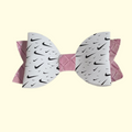 Swoosh Pink Cubes Hair Bow