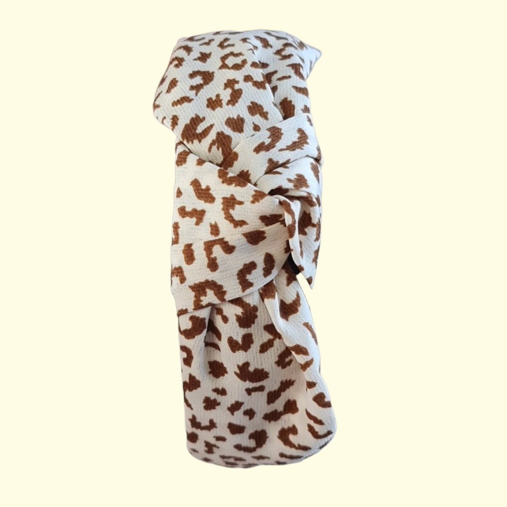 Giraffe Beige Knot Headband