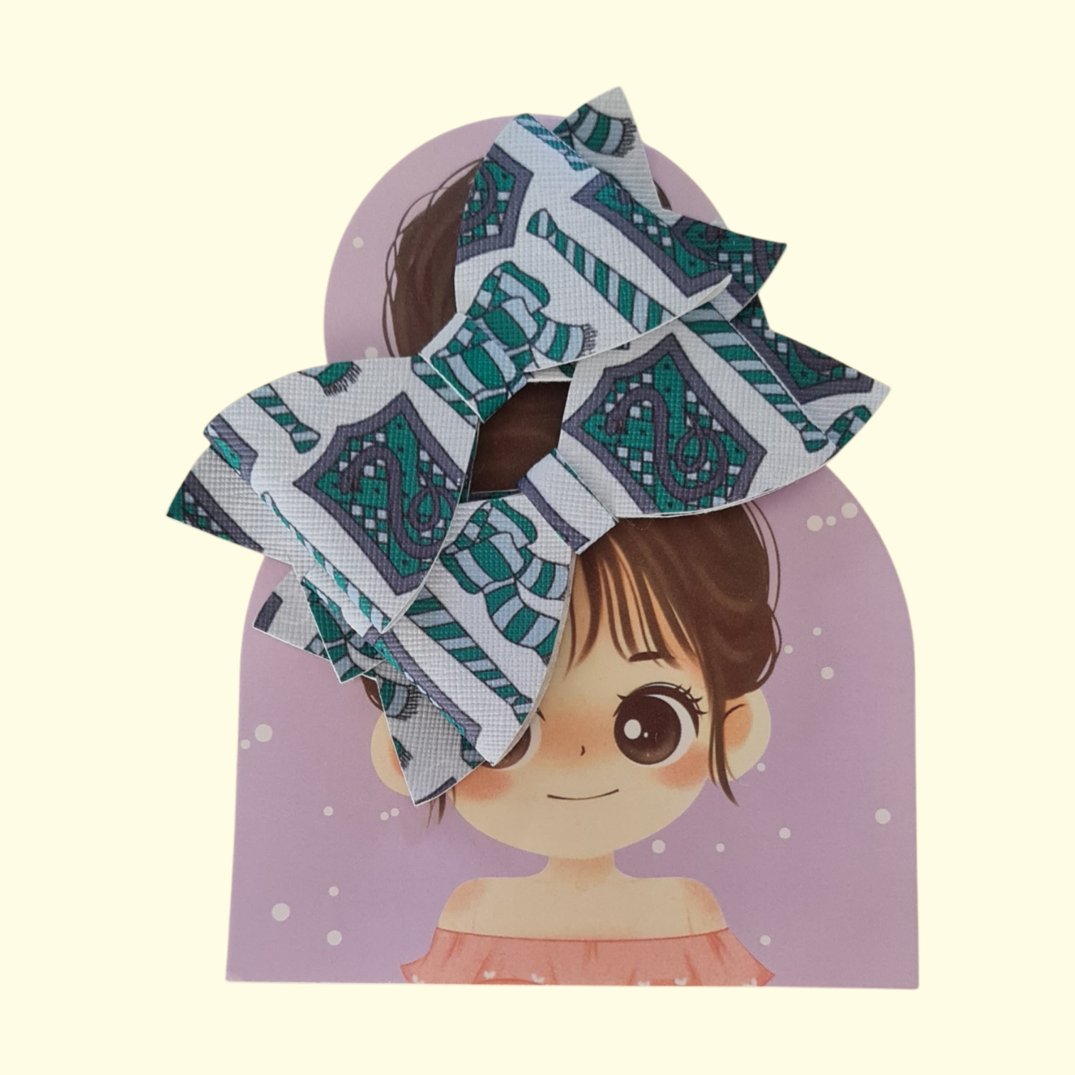 Harry Potter Slytherin Hair Bow x2