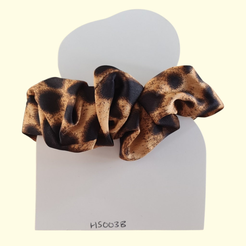 Brown Leopard Hair Scrunchie