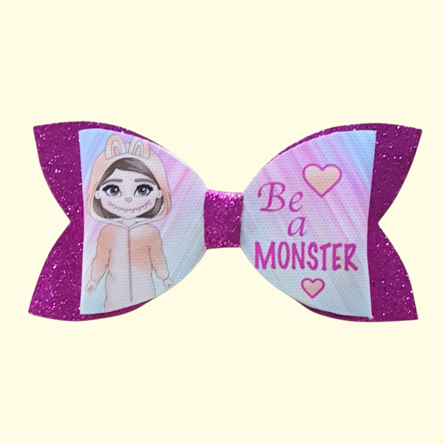 Labubu Be A Monster Brunette Hair Bow