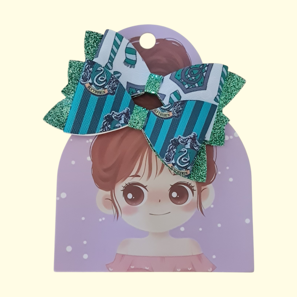 Harry Potter Slytherin Hair Bow x2
