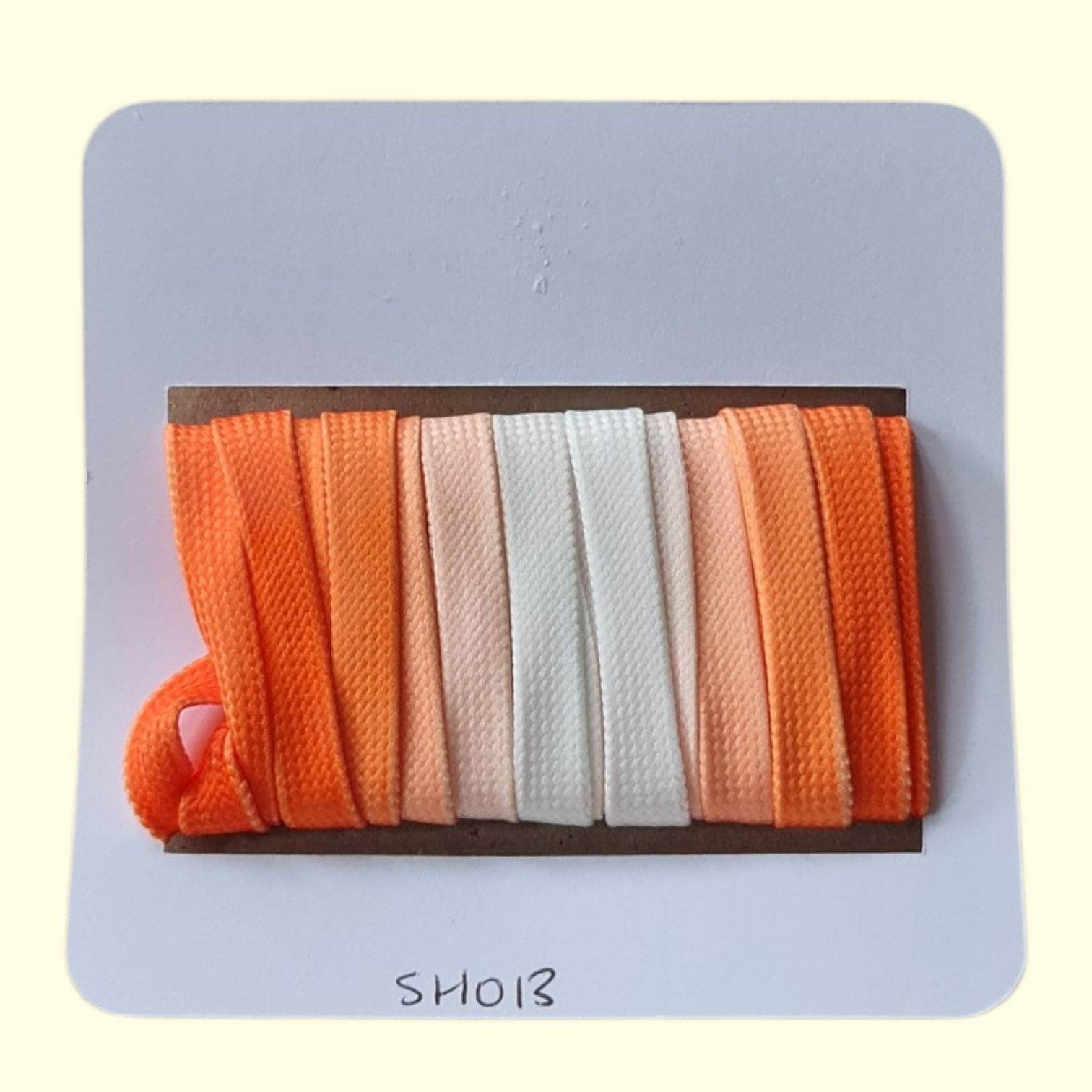 Tie Dye Fade Flat Shoelaces 120cm Orange