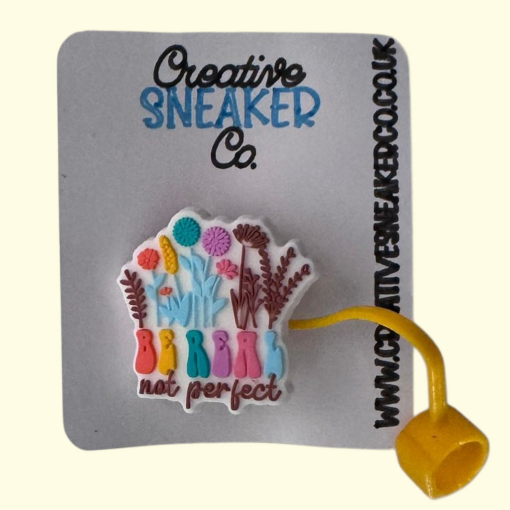 Quote Be Real Straw Topper