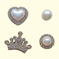 Gold Tiara Crocs Charms x4